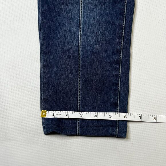 Soft Surroundings Women's Denim Lean Line Crop Jeggings Size 28x18 Pull On - Picture 3 of 7